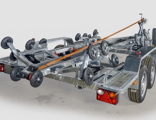 Двухосный прицеп для водной техники с тормозом ЛАВ 81017