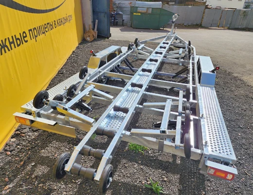 Двухосный прицеп для водной техники с тормозом ЛАВ 81018 Плюс
