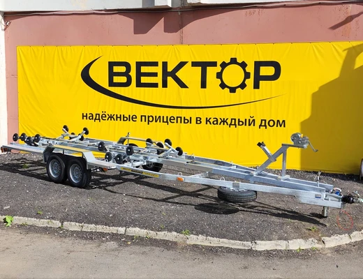 Двухосный прицеп для водной техники с тормозом ЛАВ 81018A Плюс