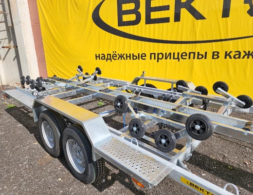 Двухосный прицеп для водной техники с тормозом ЛАВ 81018A Плюс