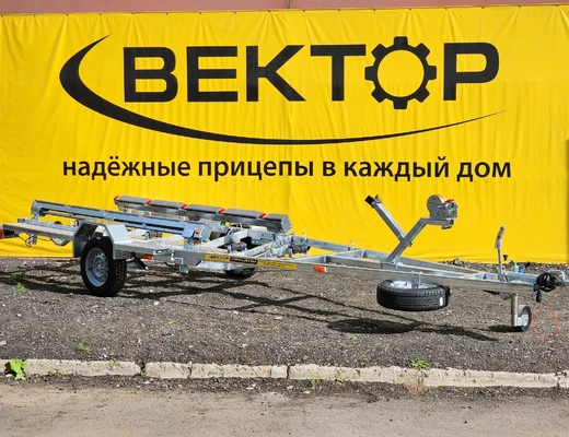 Одноосный прицеп для водной техники с тормозом ЛАВ 81016 с ложементом