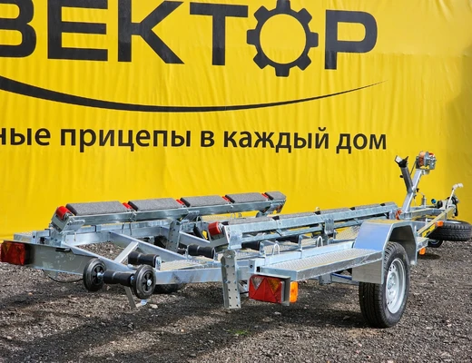 Одноосный прицеп для водной техники с тормозом ЛАВ 81016 с ложементом