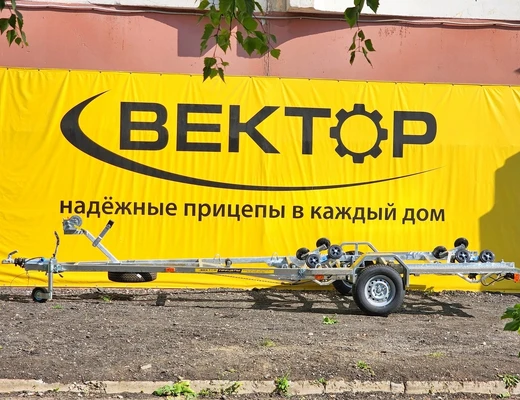 Одноосный прицеп для водной техники с тормозом ЛАВ 81016A