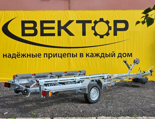 Одноосный прицеп для водной техники с тормозом ЛАВ 81016A с ложементом