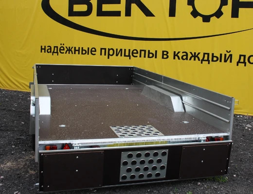 Бортовой двухосный прицеп без тормоза ЛАВ 81013E 4.0 (колея 1740 мм)