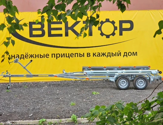 Двухосный прицеп для водной техники без тормоза ЛАВ 81014B с ложементом