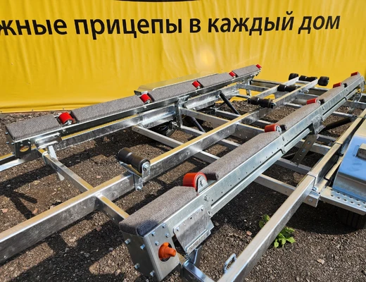 Двухосный прицеп для водной техники без тормоза ЛАВ 81014B с ложементом