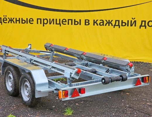 Двухосный прицеп для водной техники без тормоза ЛАВ 81014B с ложементом