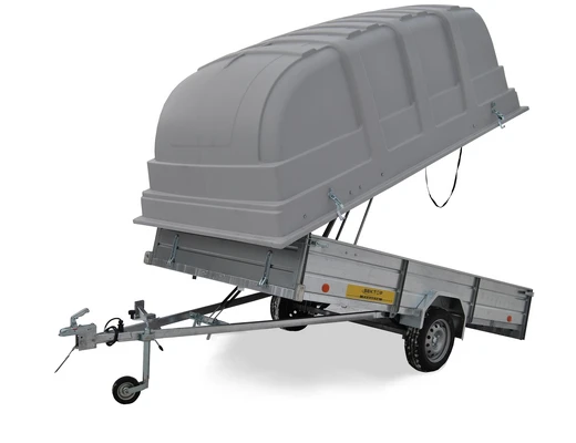 Бортовой одноосный прицеп без тормоза колея 1740 мм ЛАВ 81012C 4.0