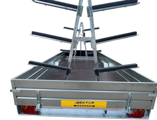 Бортовой одноосный прицеп без тормоза колея 1740 мм ЛАВ 81012C 4.0