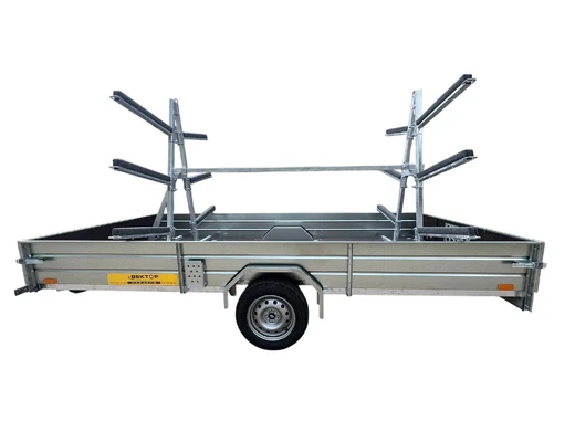 Бортовой одноосный прицеп без тормоза колея 1740 мм ЛАВ 81012C 4.0