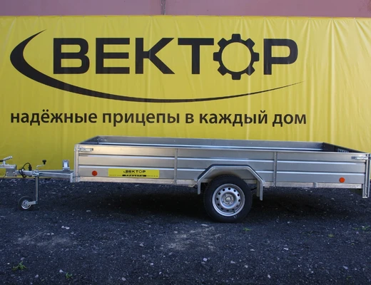 Бортовой одноосный прицеп без тормоза колея 1740 мм ЛАВ 81012C 4.0