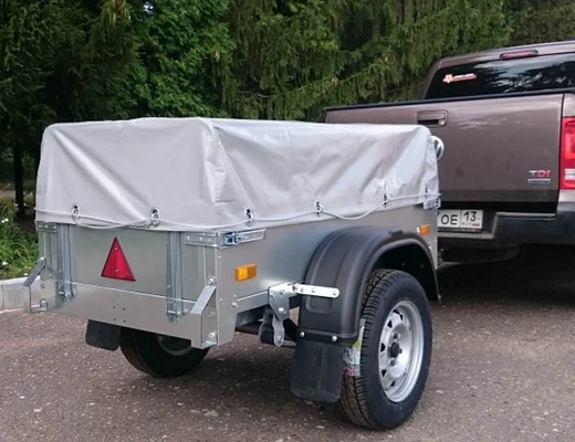 Прицеп бортовой одноосный ССТ-7132-мини ПЛАТФОРМА Ш=742 мм