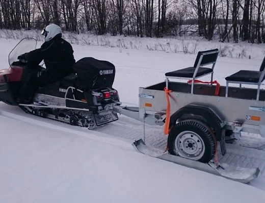 Прицеп бортовой одноосный ССТ-7132-мини ПЛАТФОРМА Ш=742 мм