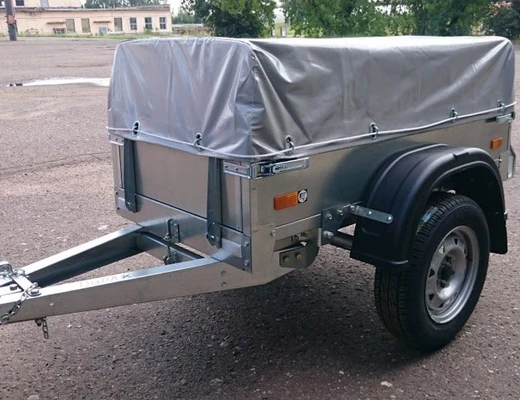 Прицеп бортовой одноосный ССТ-7132-мини ПЛАТФОРМА Ш=742 мм