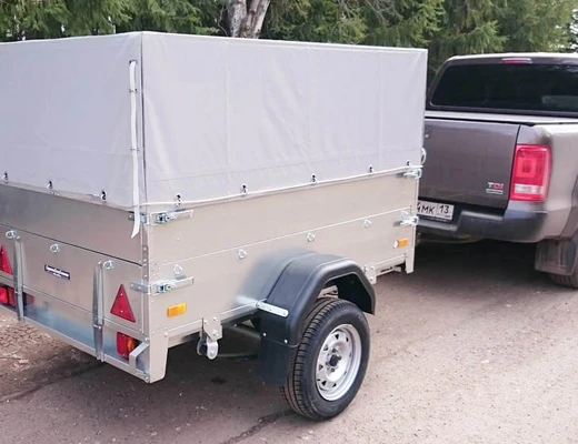 Прицеп бортовой одноосный ССТ-7132-03-С (платформа Ш=1224 мм)