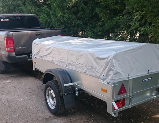 Прицеп бортовой одноосный ССТ-7132-2К (платформа Ш=1224 мм)