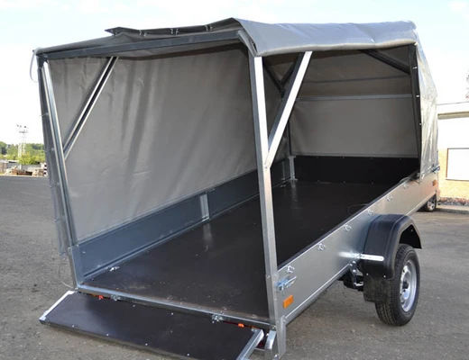 Прицеп бортовой одноосный ССТ-7132-02-С (платформа Ш=1370 мм)