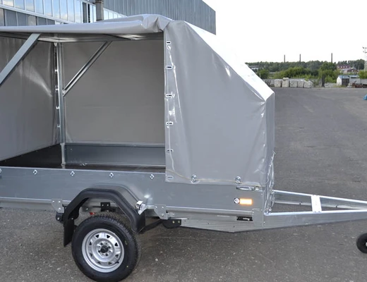 Прицеп бортовой одноосный без тормоза ССТ-7132-06-У (платформа Ш=1370 мм)