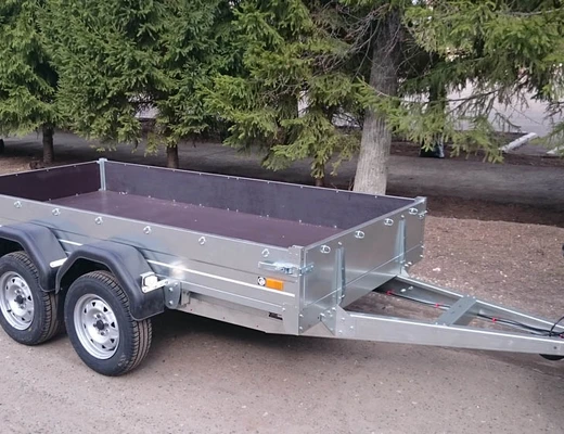 Прицеп бортовой двухосный без тормоза ССТ-7132-10 (платформа Ш=1510 мм)