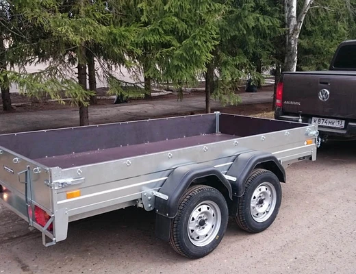 Прицеп бортовой двухосный без тормоза ССТ-7132-11 (платформа Ш=1510 мм)