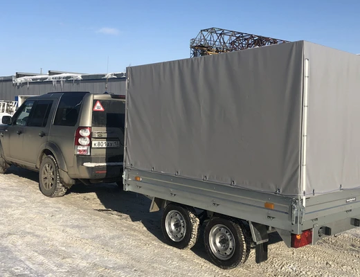 Прицеп бортовой двухосный без тормоза ССТ-7132-20 (платформа Ш=1821 мм)