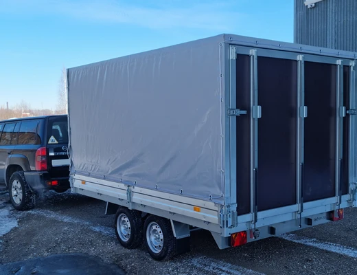 Прицеп бортовой двухосный без тормоза ССТ-7132-35 (платформа Ш=2047 мм)