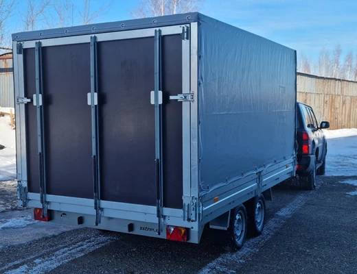 Прицеп бортовой двухосный без тормоза ССТ-7132-35 (платформа Ш=2047 мм)