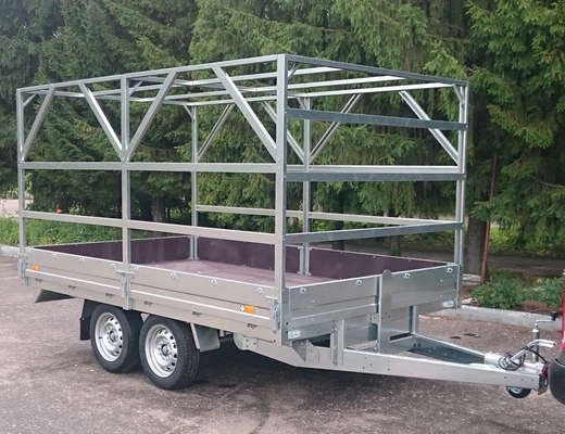 Прицеп бортовой двухосный без тормоза ССТ-7132-35 (платформа Ш=2047 мм)