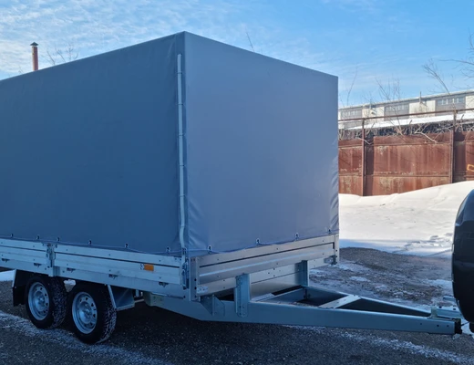 Прицеп бортовой двухосный с тормозом ССТ-7132-36 (платформа Ш=2047 мм)