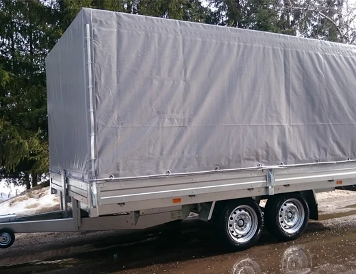 Прицеп бортовой двухосный с тормозом ССТ-7132-36 (платформа Ш=2047 мм)