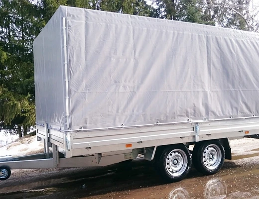 Прицеп бортовой двухосный с тормозом ССТ-7132-41 (платформа Ш=2047 мм)