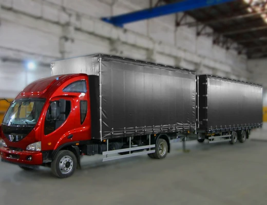 Прицеп шторно-бортовой 928841 исп. 6,6х2,55, прямое дышло