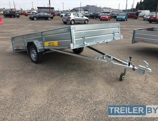 Бортовой одноосный прицеп без тормоза Вектор (ЛАВ) 81012С
