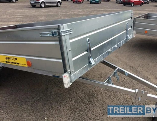 Бортовой одноосный прицеп без тормоза Вектор (ЛАВ) 81012С