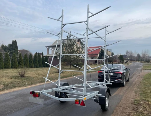 Прицеп для перевозки байдарок, каноэ, каяков и лодок