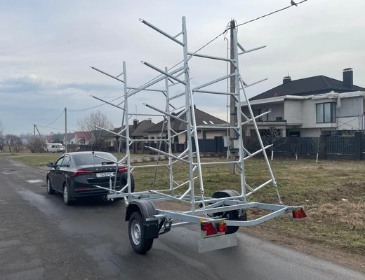 Прицеп для перевозки байдарок, каноэ, каяков и лодок