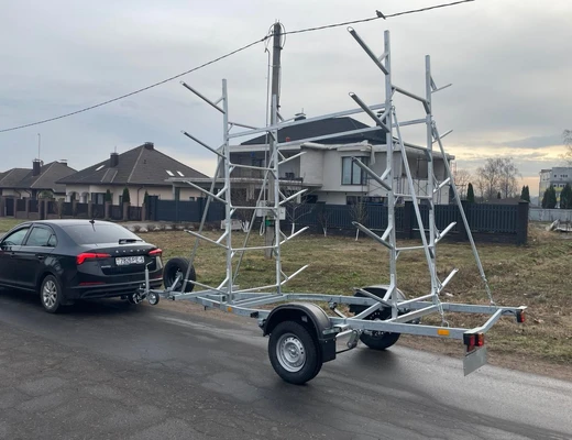 Прицеп для перевозки байдарок, каноэ, каяков и лодок