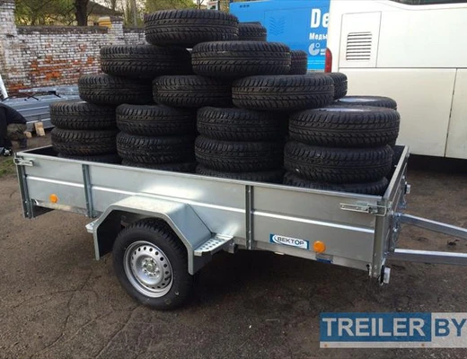 Бортовой одноосный прицеп без тормоза Вектор (ЛАВ) 81011A