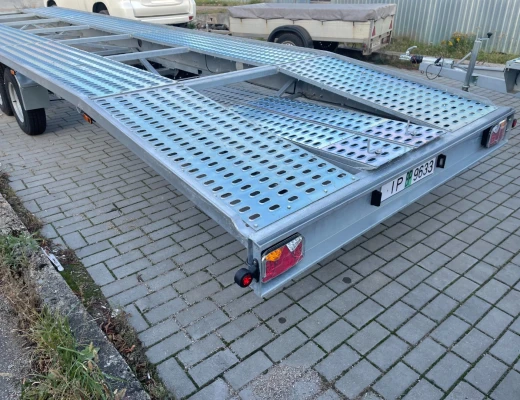 Автовоз платформа качелька  БТТТ870 3 оси 3500 кг 2-авто