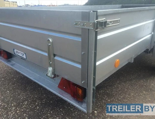 Бортовой одноосный прицеп без тормоза Вектор (ЛАВ) 81012A