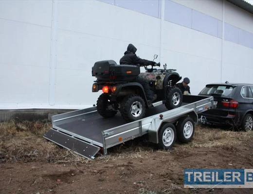 Бортовой двухосный прицеп без тормоза Вектор (ЛАВ) 81013E 4.0