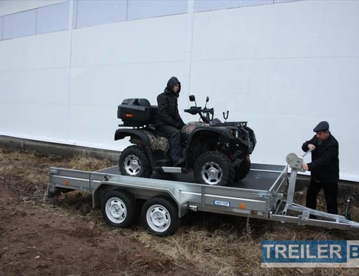 Бортовой двухосный прицеп без тормоза Вектор (ЛАВ) 81013E 4.0