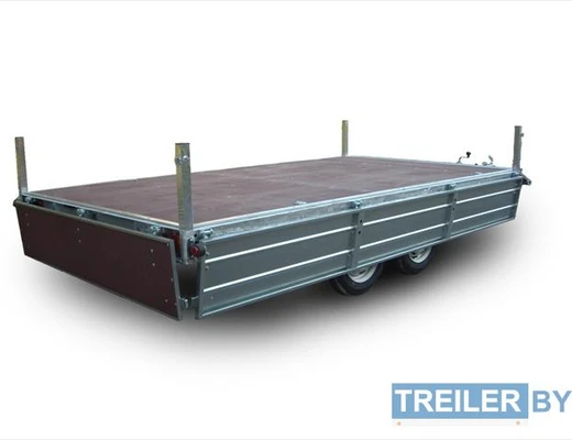 Бортовой двухосный прицеп без тормоза Вектор (ЛАВ) 81013C