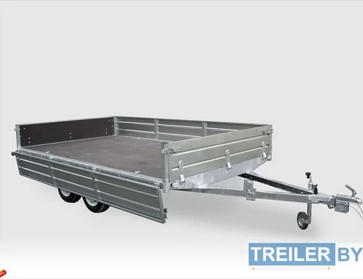 Бортовой двухосный прицеп без тормоза Вектор (ЛАВ) 81013C