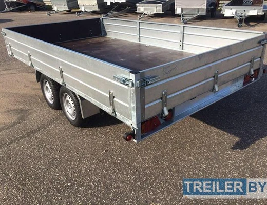 Бортовой двухосный прицеп без тормоза Вектор (ЛАВ) 81013C