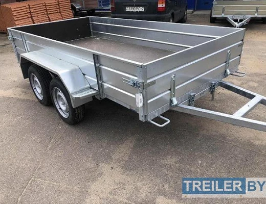 Бортовой двухосный прицеп без тормоза Вектор (ЛАВ) 81013G 3.0 Euro