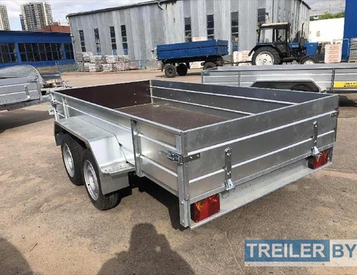 Бортовой двухосный прицеп без тормоза Вектор (ЛАВ) 81013G 3.0 Euro