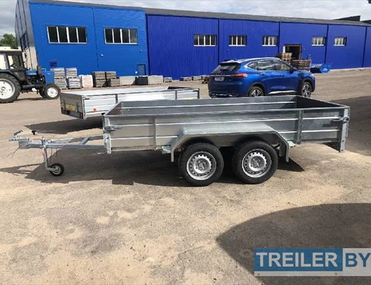 Бортовой двухосный прицеп без тормоза Вектор (ЛАВ) 81013G 3.0 Euro
