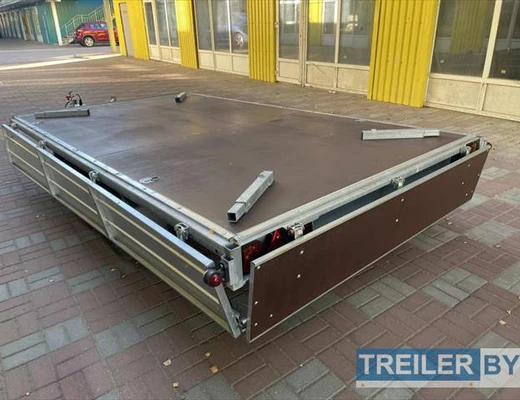 Бортовой двухосный прицеп без тормоза Вектор (ЛАВ) 81013D 4.0